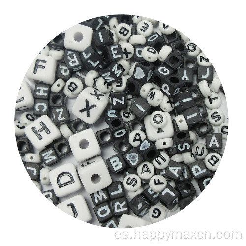 Cubo de letras de alfabeto de esmalte surtido